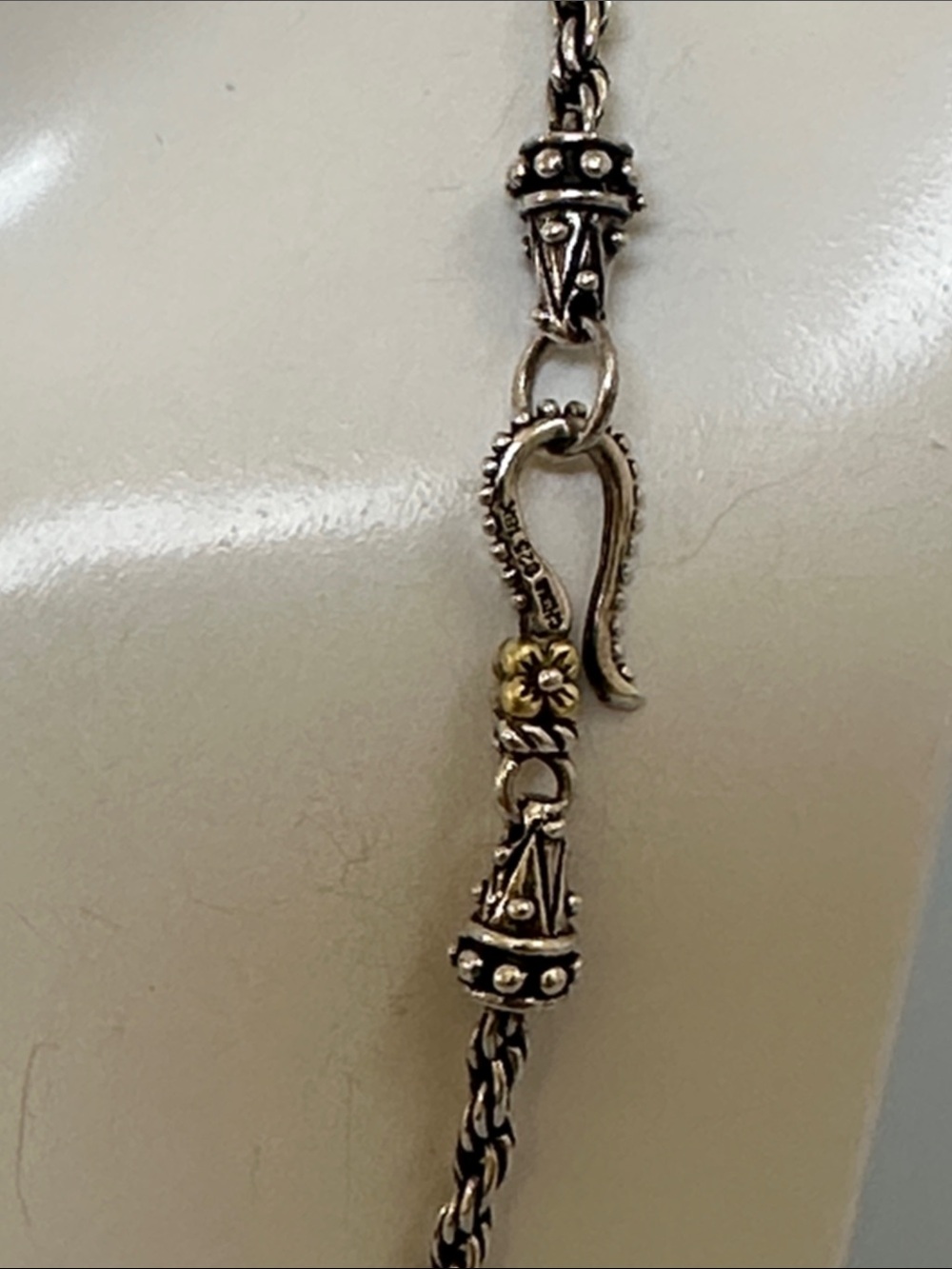 Barbara Bixby Sterling Silver 18k Gold necklace
